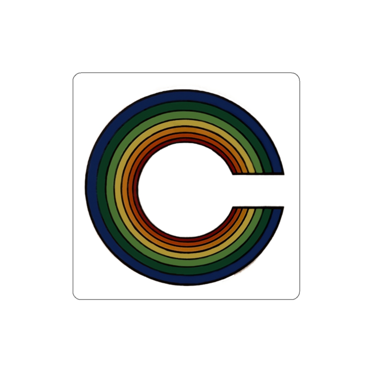Canyon Surfboards C Rainbow Die-Cut Stickers - Image 4