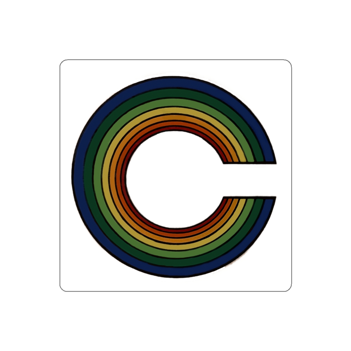 Canyon Surfboards C Rainbow Die-Cut Stickers - Image 8