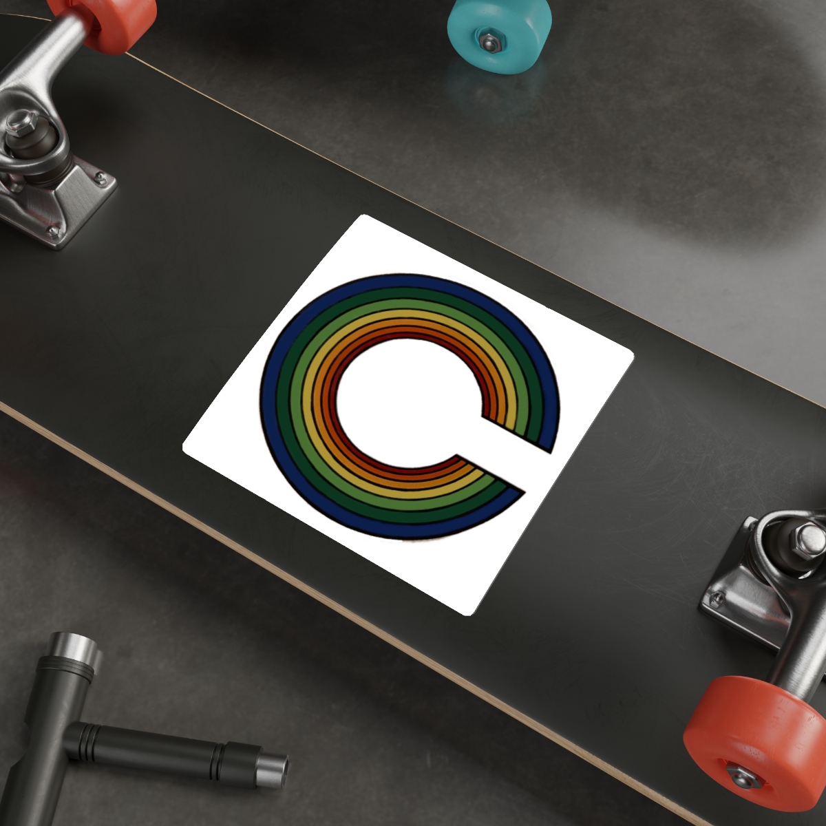 Canyon Surfboards C Rainbow Die-Cut Stickers - Image 3