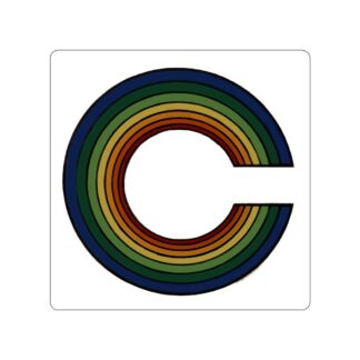 Canyon Surfboards C Rainbow Die-Cut Stickers
