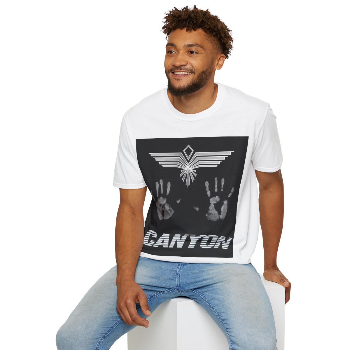 Copy of Unisex Canyon Surfboards Full Rainbow Inverse Softstyle T-Shirt - Image 24