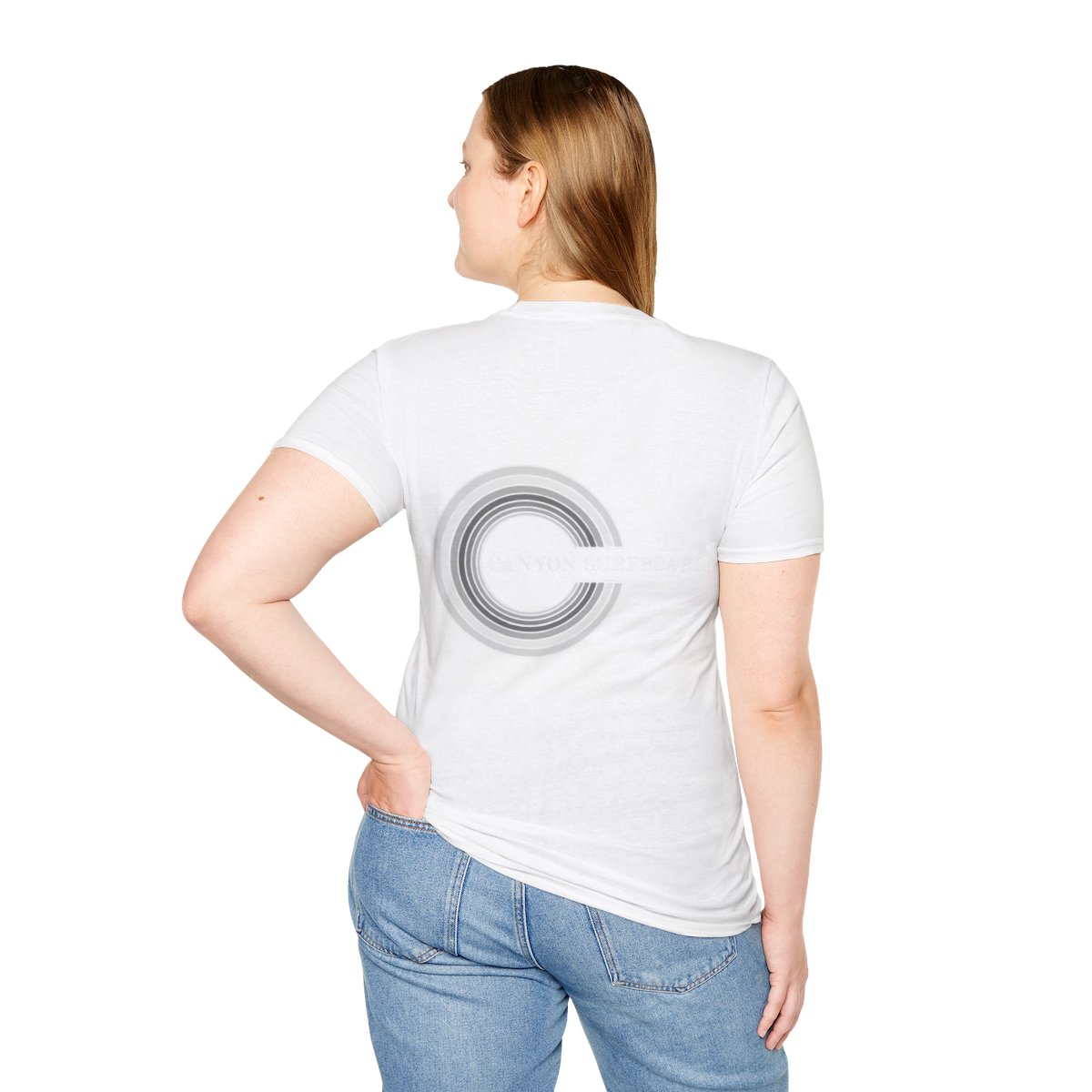 Copy of Unisex Canyon Surfboards Full Rainbow Inverse Softstyle T-Shirt - Image 18