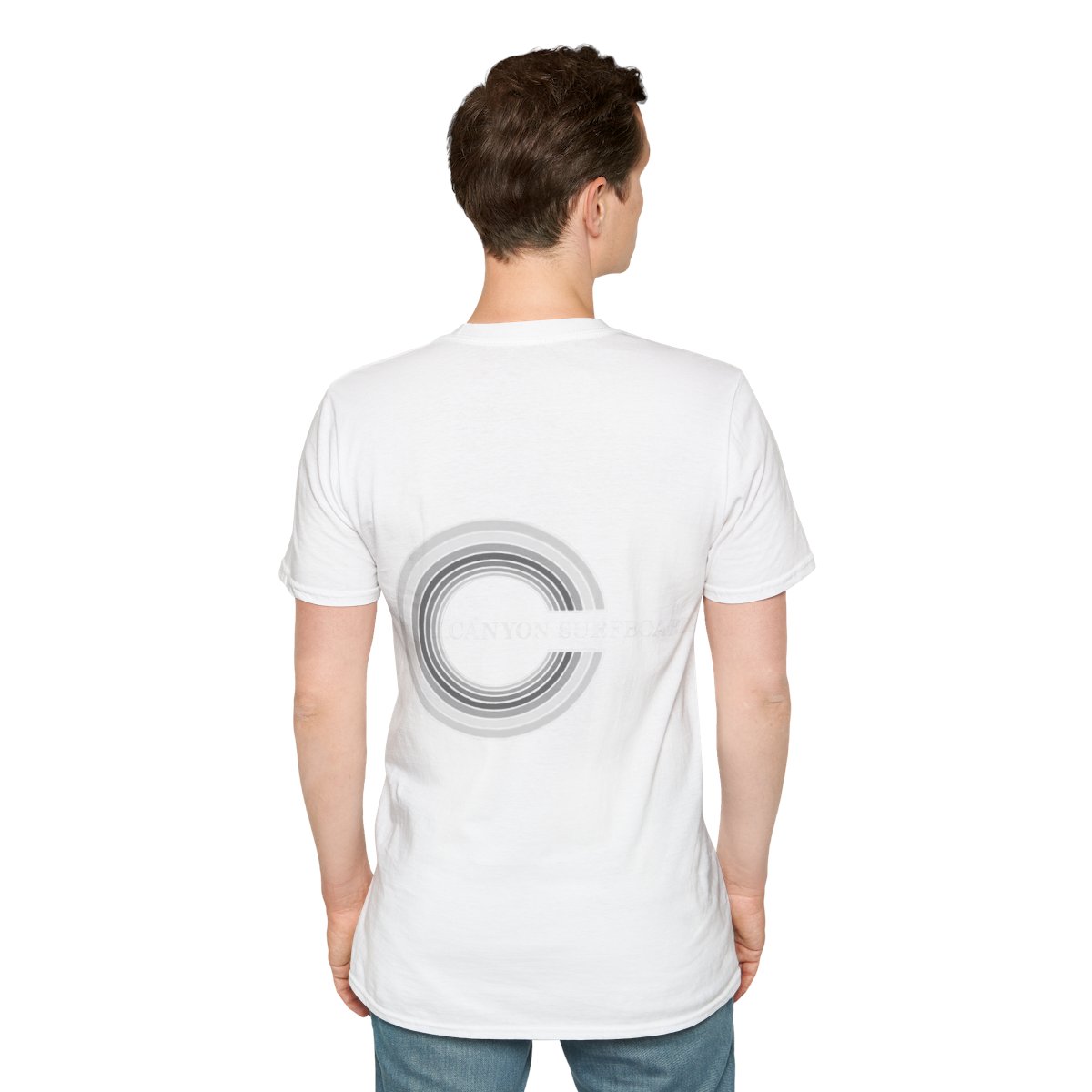 Copy of Unisex Canyon Surfboards Full Rainbow Inverse Softstyle T-Shirt - Image 20