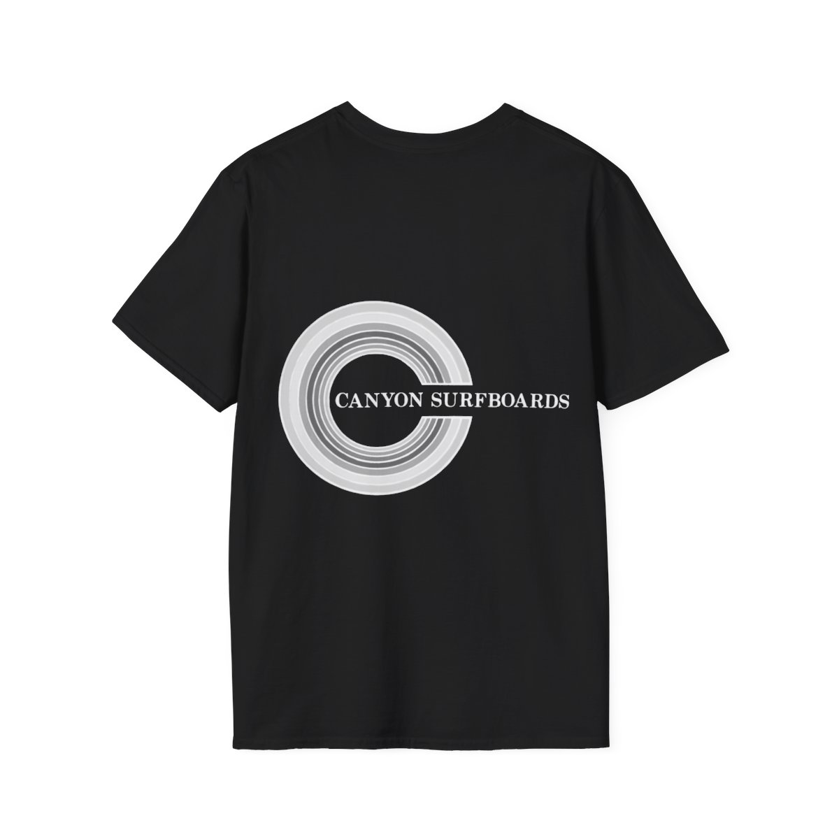 Copy of Unisex Canyon Surfboards Full Rainbow Inverse Softstyle T-Shirt - Image 2