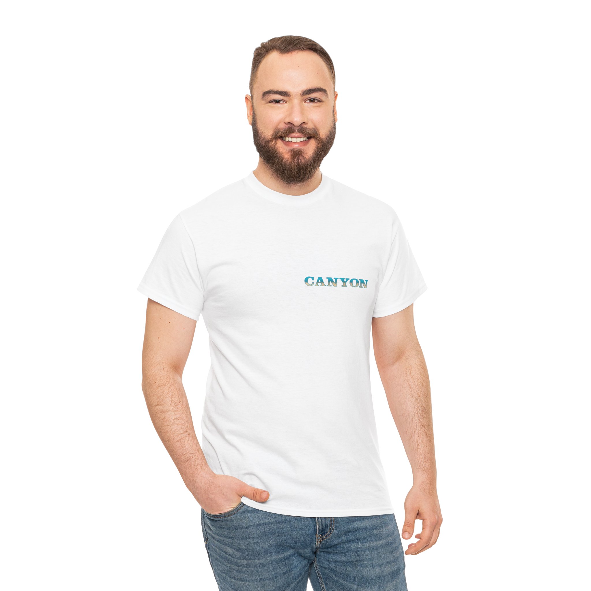 Canyon Surfboards Blue Thunderbird Unisex Heavy Cotton Tee - Image 13