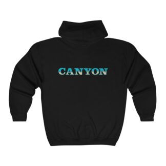Canyon Surfboards Zip Sweatshirt with Full Inverted Rainbow