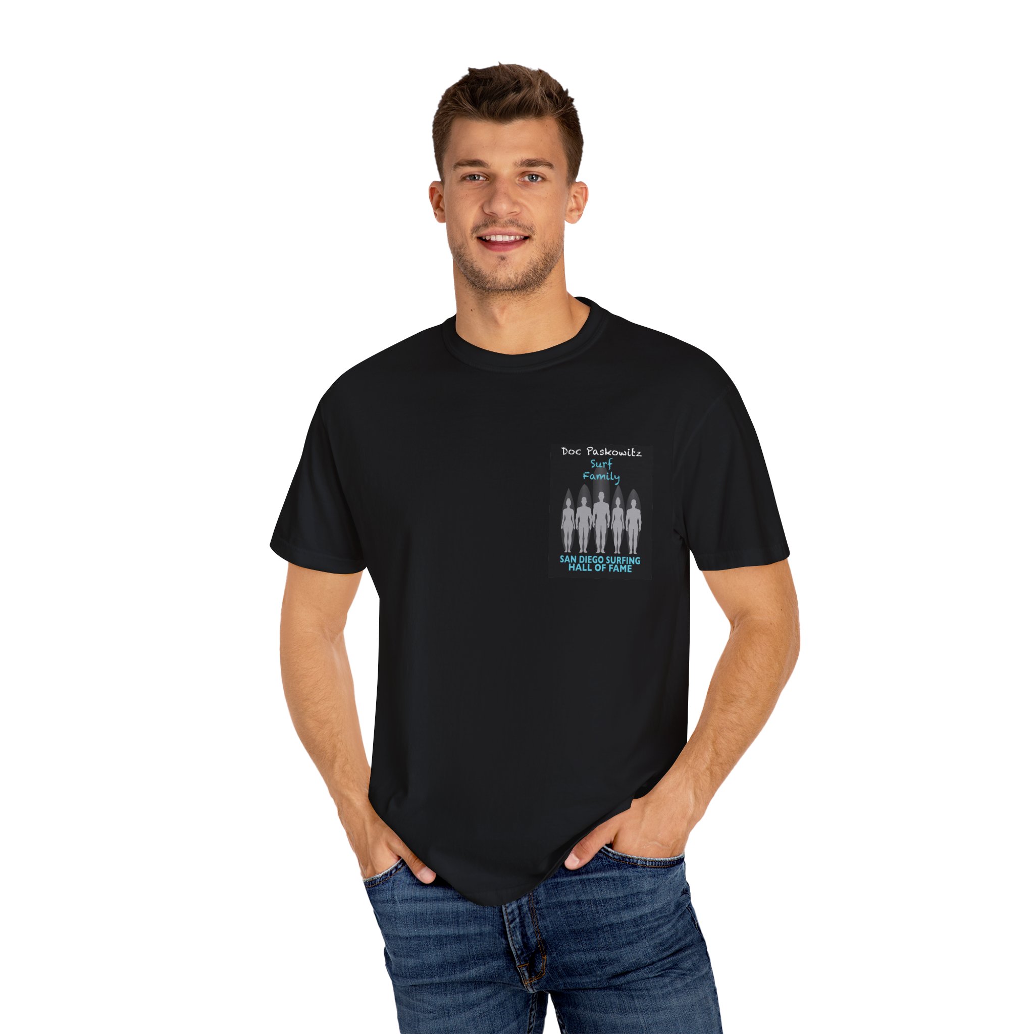T-Shirt Doc Paskowitz San Diego Surfing Hall of Fame  - Surf Family Design - Image 4