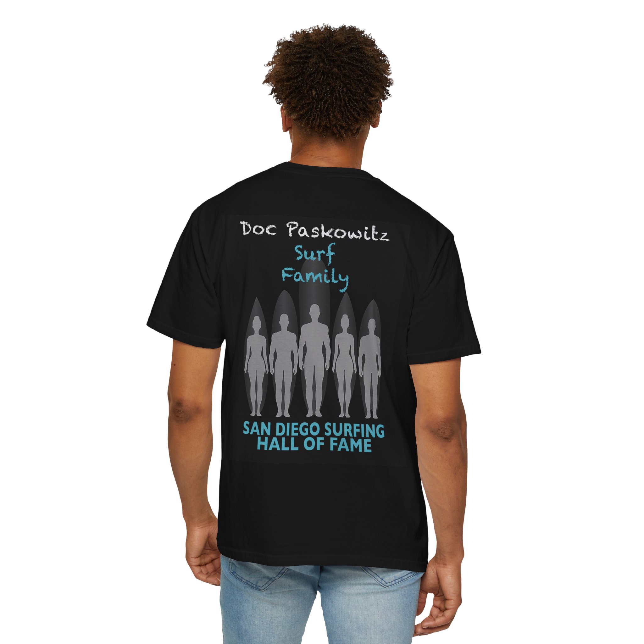 T-Shirt Doc Paskowitz San Diego Surfing Hall of Fame  - Surf Family Design - Image 6