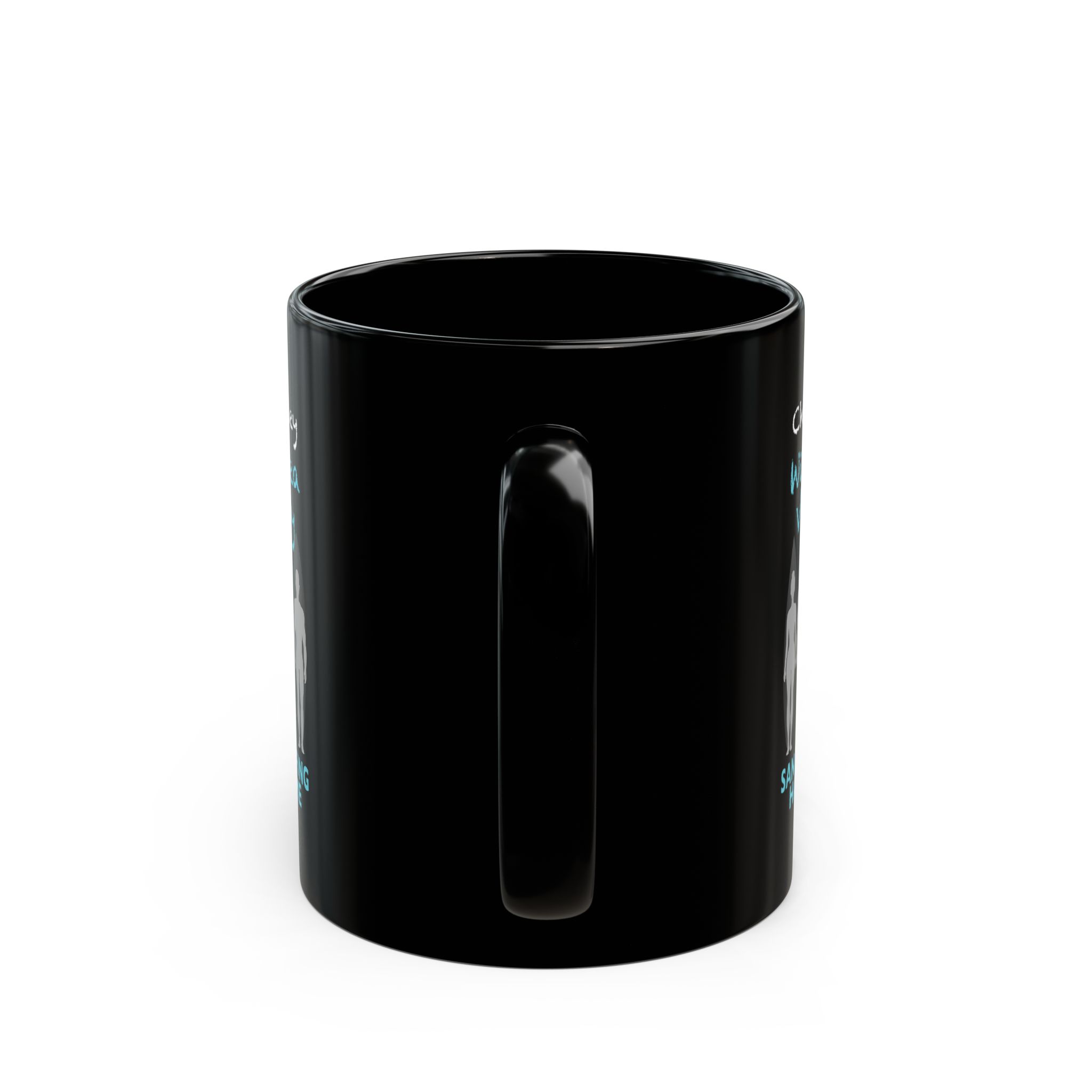 Black Mug Chuck Hasley San Diego Surfing Hall of Fame - Windansea Visonary Design - Image 4